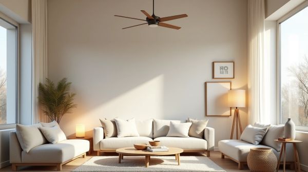 Rafraîchissez votre espace avec un ventilateur plafond design