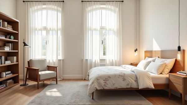 Un aménagement de chambre qui allie confort et style