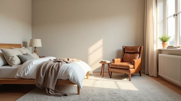 Un aménagement de chambre qui allie confort et style