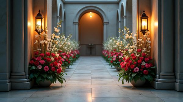 Un porte fleur élégant et durable pour columbarium
